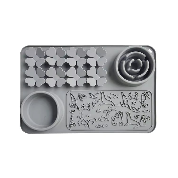 Premium All-in-One Silicone Lick & Feed Mat